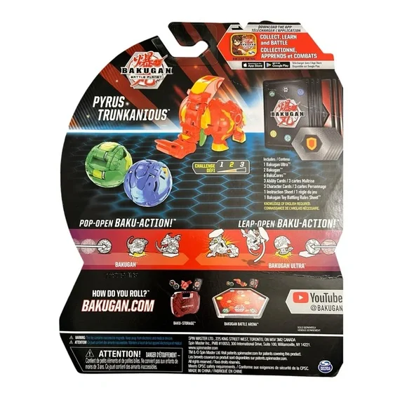 Bakugan Starter Pack - Lot of 2 - Howlkor Dragonoid Pegatrix Puris Trunkanius - Picture 7 of 9